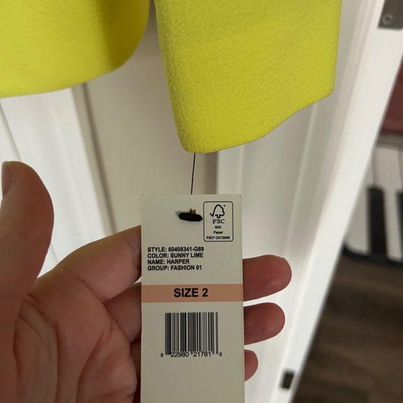 Robert Rodriguez Women’s Harper Blazer Size 2 Sunny Lime color NWT - Picture 3 of 8